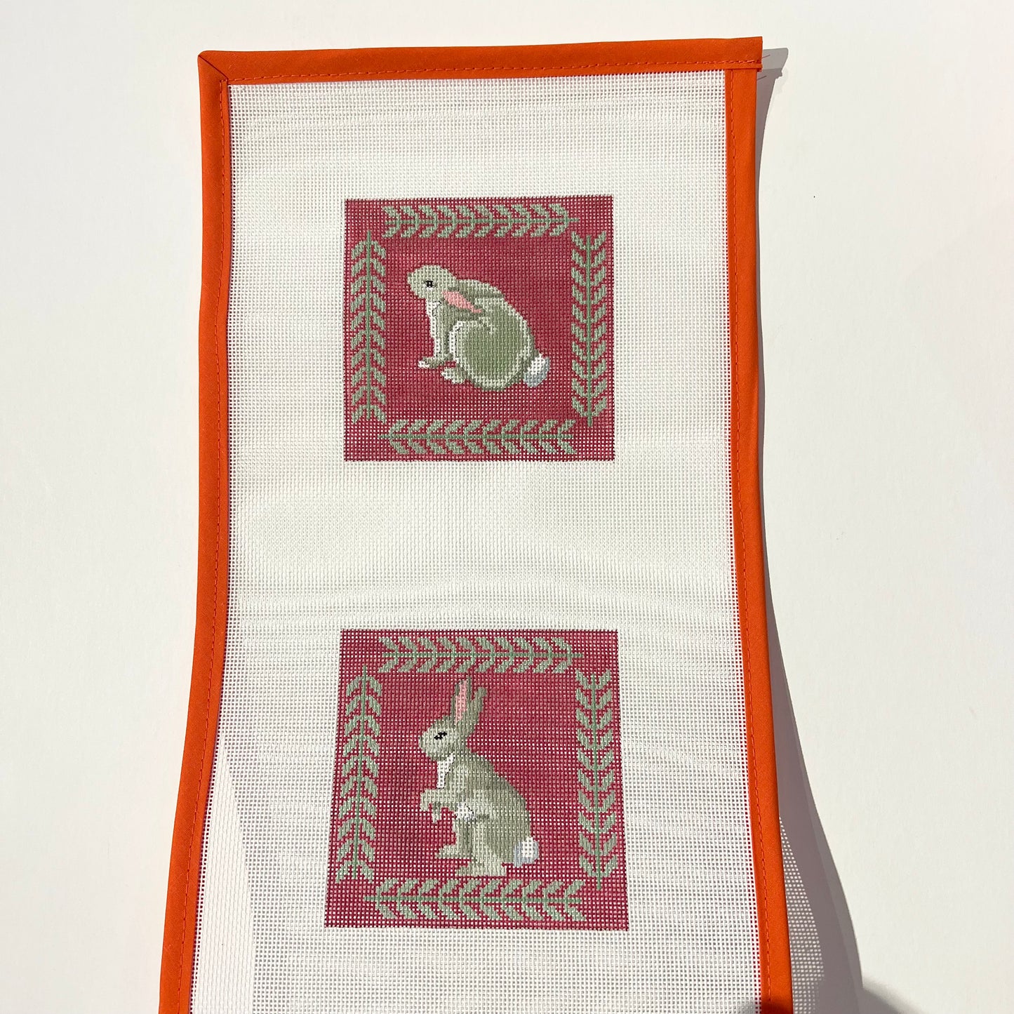Rabbits with Fern Boarder Coaster Set