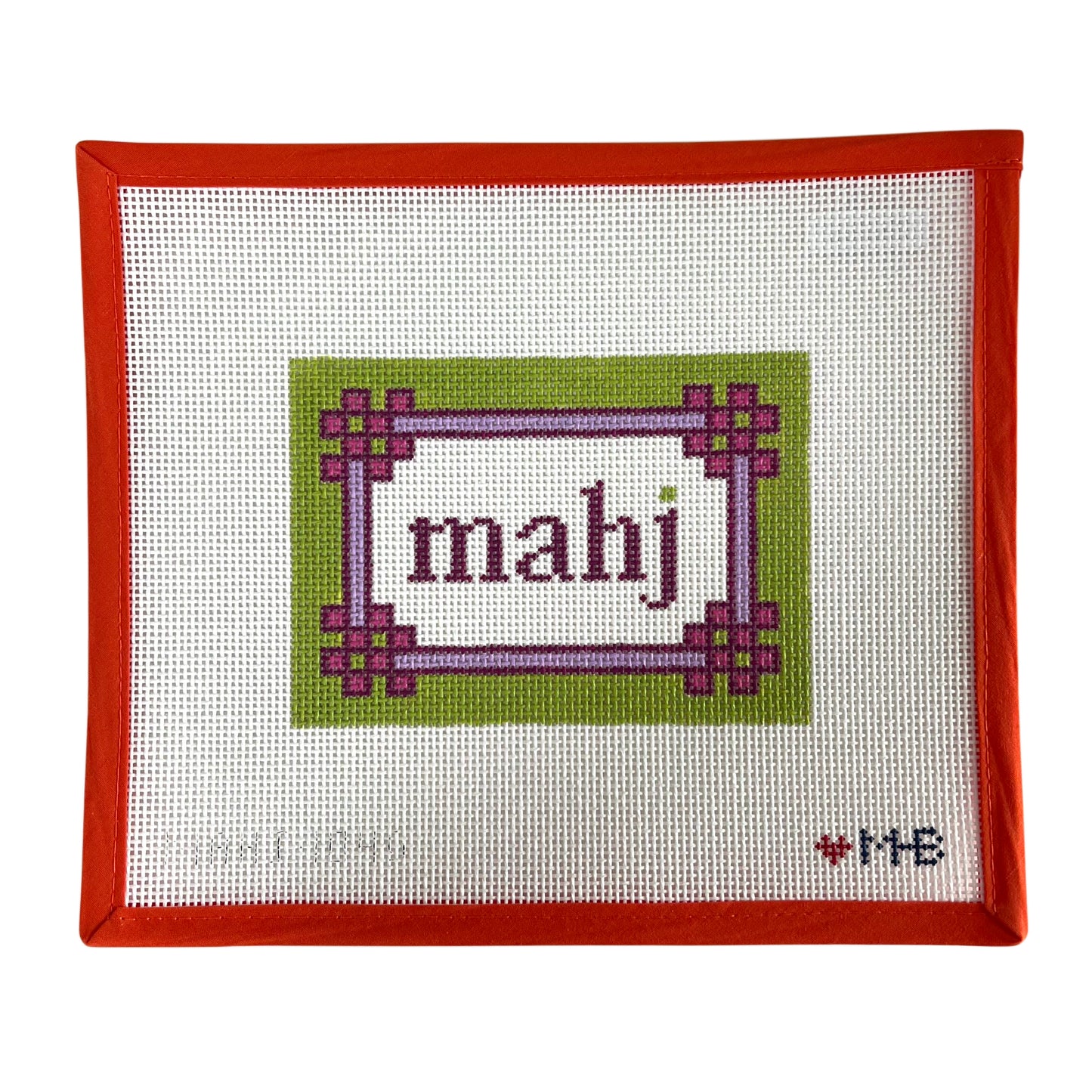 Floral Corner Mahjong Insert (Lilac, Citron)