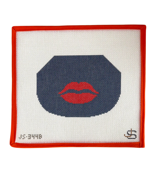 Lips Kiss Lock Bag Canvas