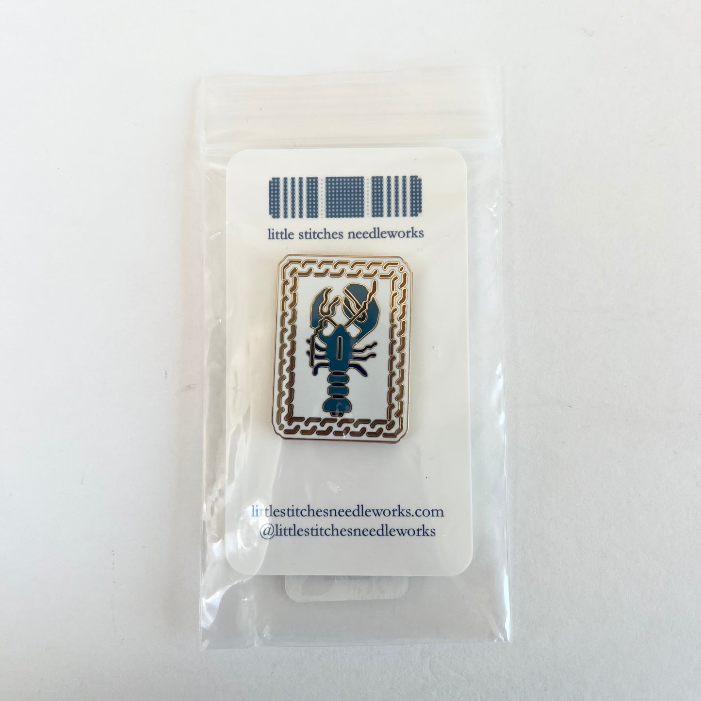 Little Maine Lobster Needle Minder -Blue