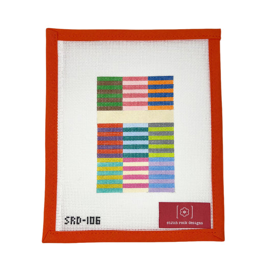 Color Block Stripes Passport Cover