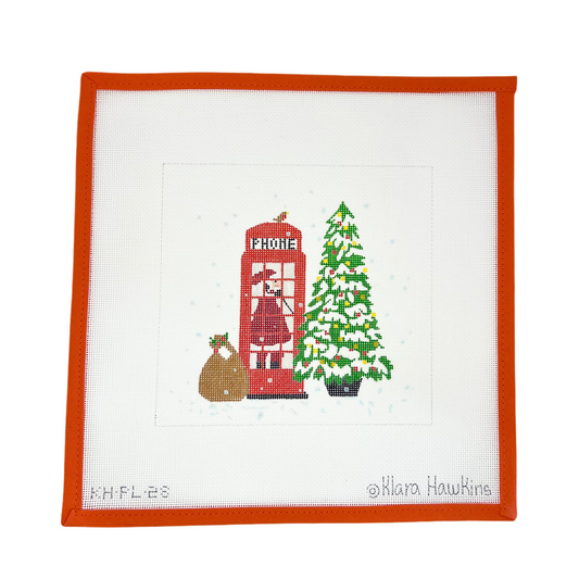 Santa in Phone Booth
