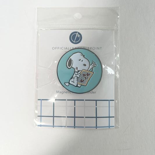 Snoopy Loves Needlepoint Needle Minder
