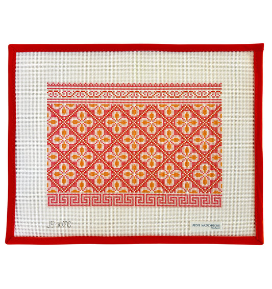 Hewitt Clutch - Pink & Orange