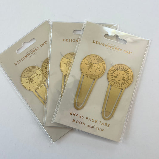 Brass Page Tabs - Celestial