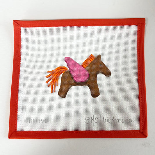 Hermes Pegasus - Brown, Orange, and Fuchsia