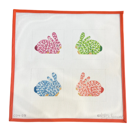 Fishnet Bunny Coasters