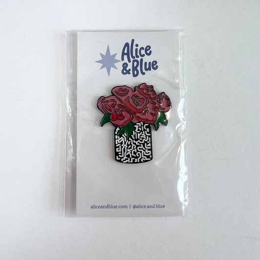 Pink Peonies Needle Minder