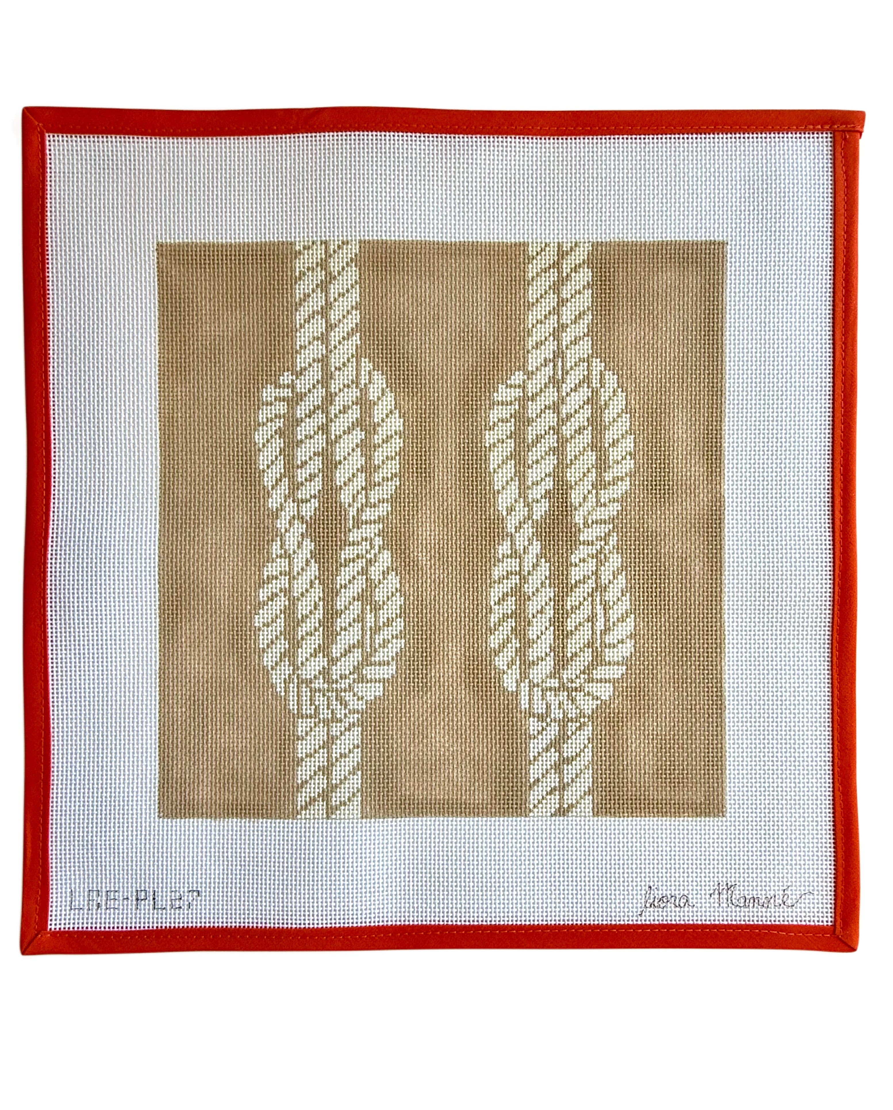 Ropes on Beige – Destination Needlepoint