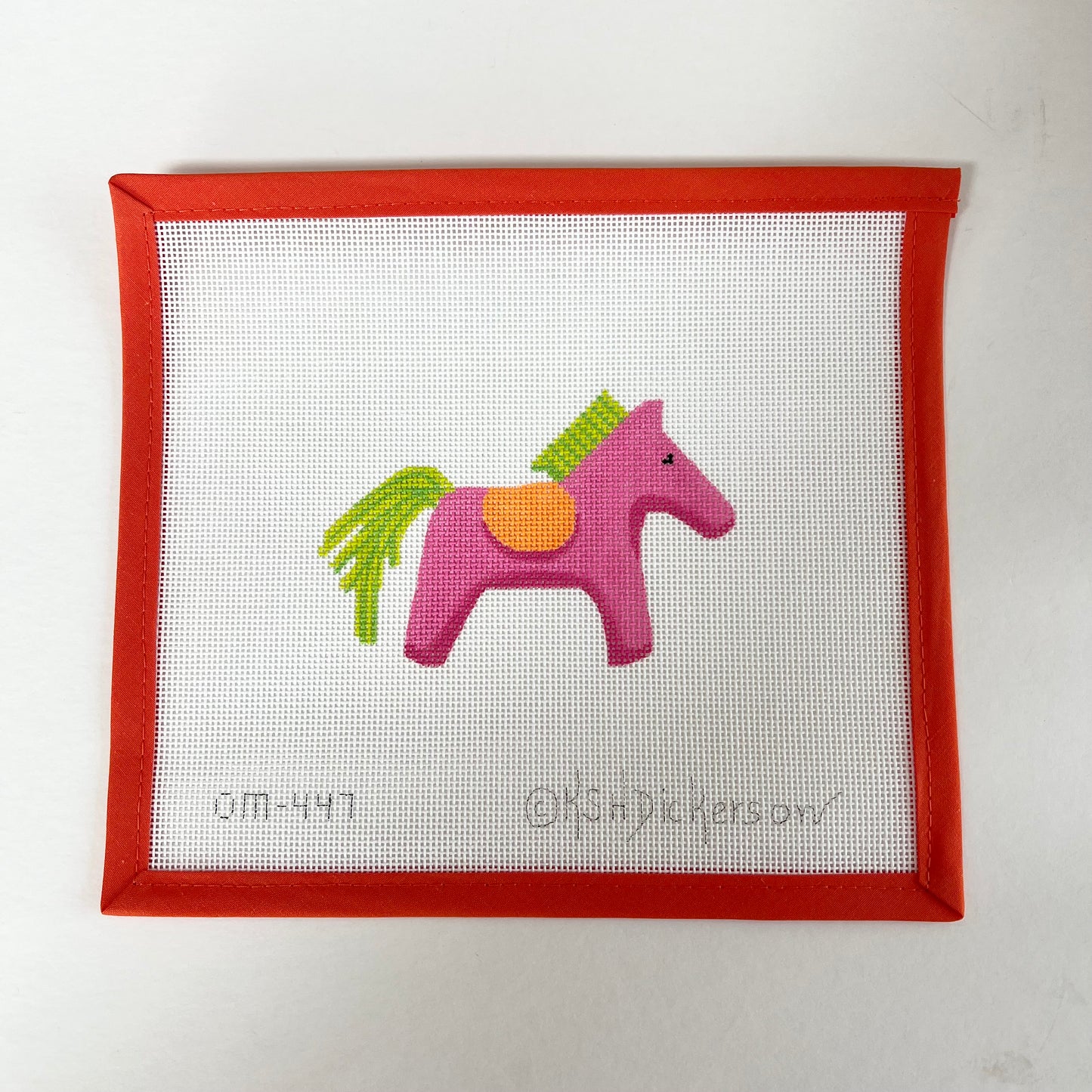 Hermes Horse w/ Saddle - Hot Pink, Lime, and Orange