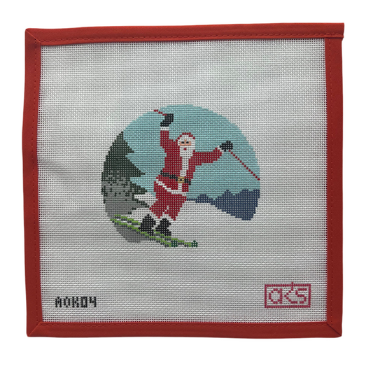 Sporty Santa - Skiing