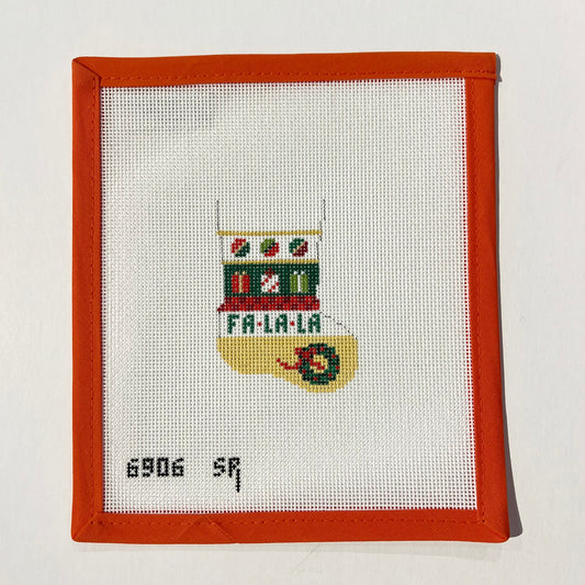 Presents Stripe Stocking Ornament