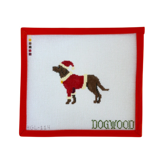 Santa Brown Lab