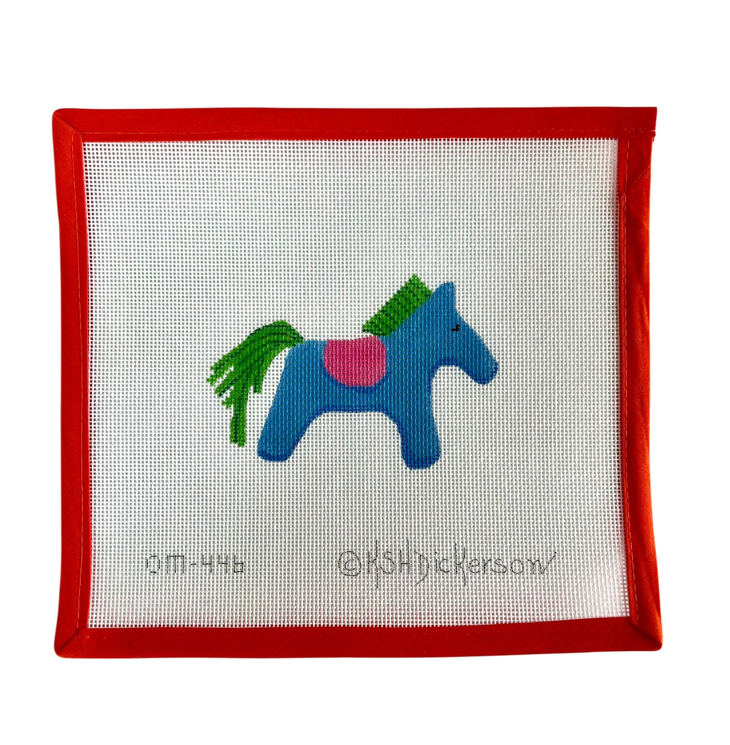 Hermes Horse w/ Saddle - Blue, Green and Fuchsia