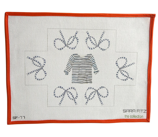 Striped Shirt w/ Bows Brick Cover