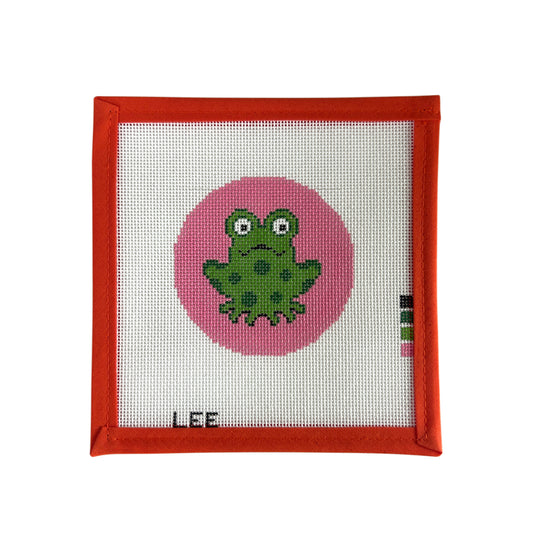 Frog on Pink