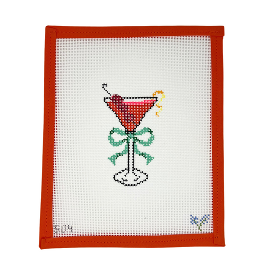 Raspberry Lemon Drop with Green Bow