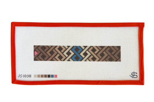 Hicks Braid Key Fob - Brown & Blue