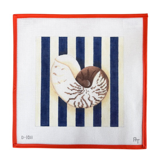 Nautilus Shell Square/Stripes