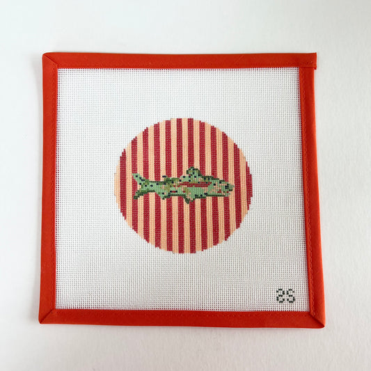 Striped Fish Round