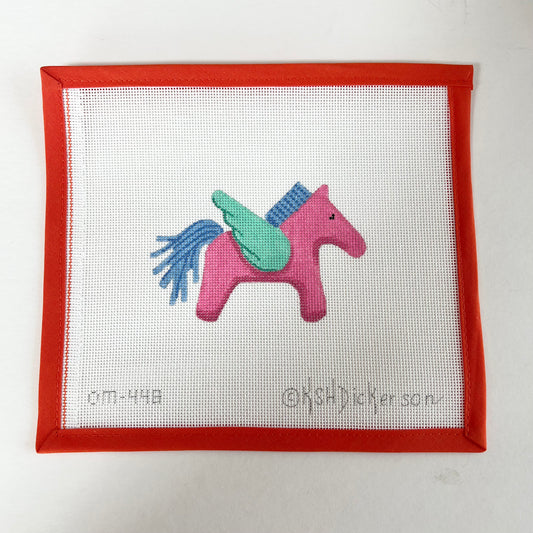 Hermes Pegasus - Fuchsia, Blue, and Turquoise