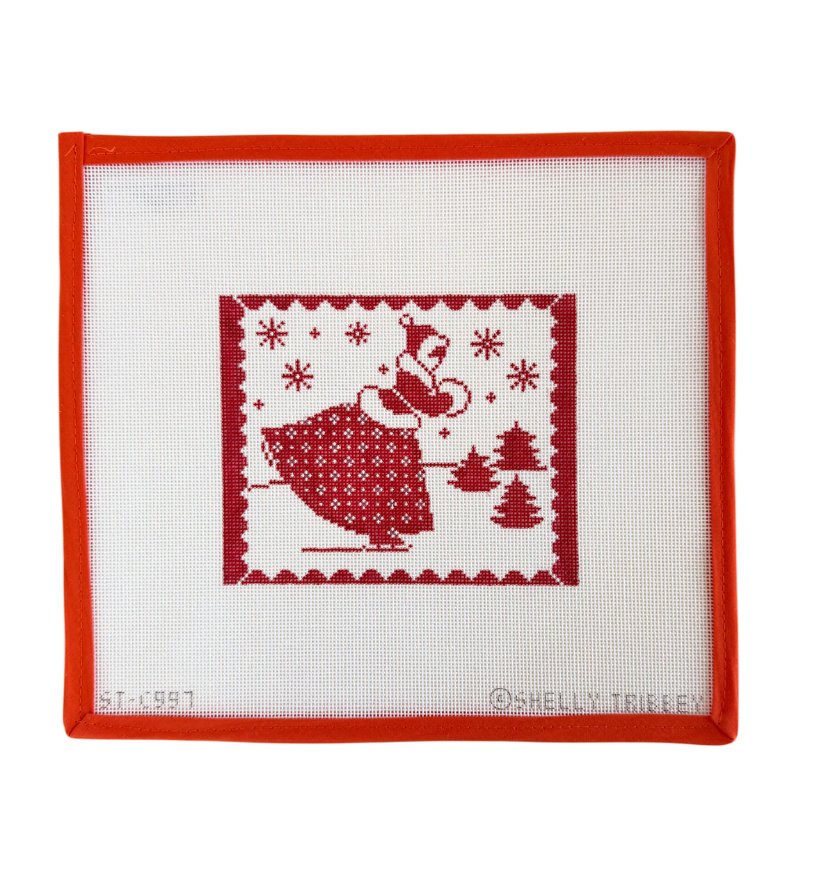Red & White Holiday Skater - C997