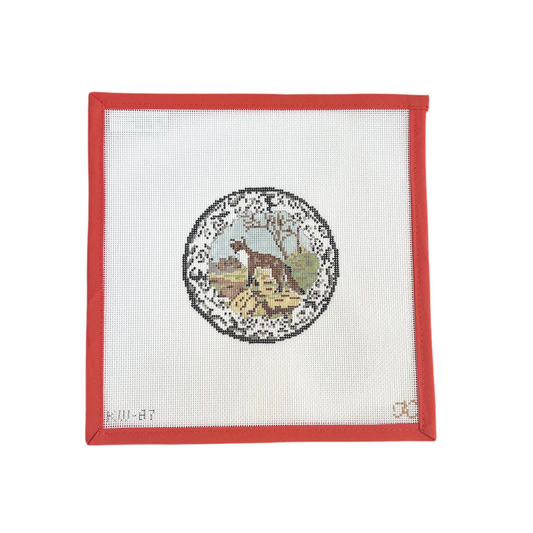 Transferware Fox Plate