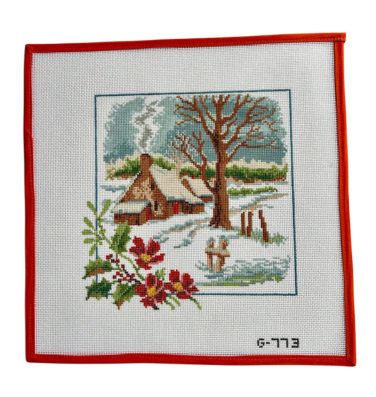 Winter Cabin Scene