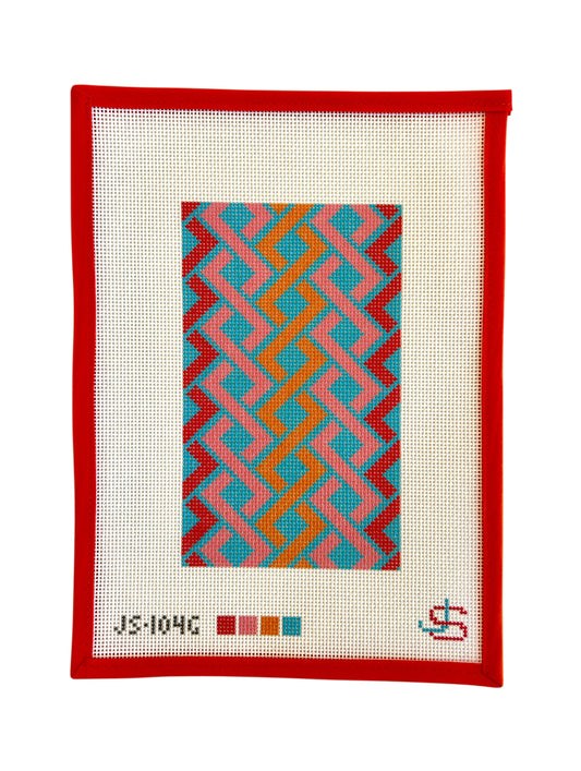 Hicks Braid - Blue, Pink, Orange