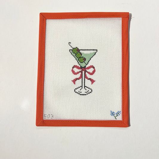 Dirty Martini with Red Bow
