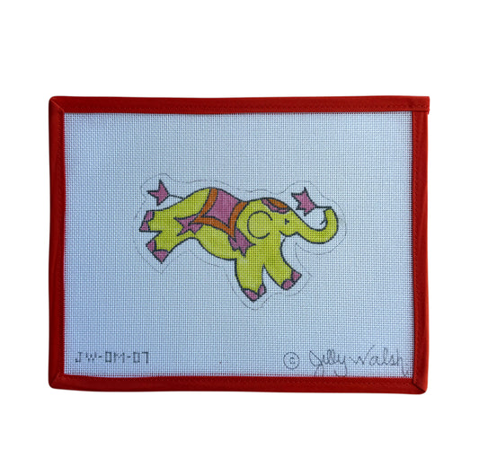 Elephant - Solid Lime w/ Pink & Orange