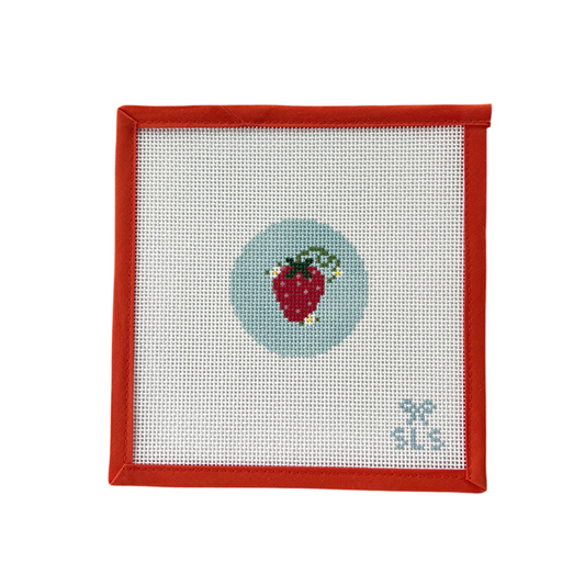 Strawberry on Blue