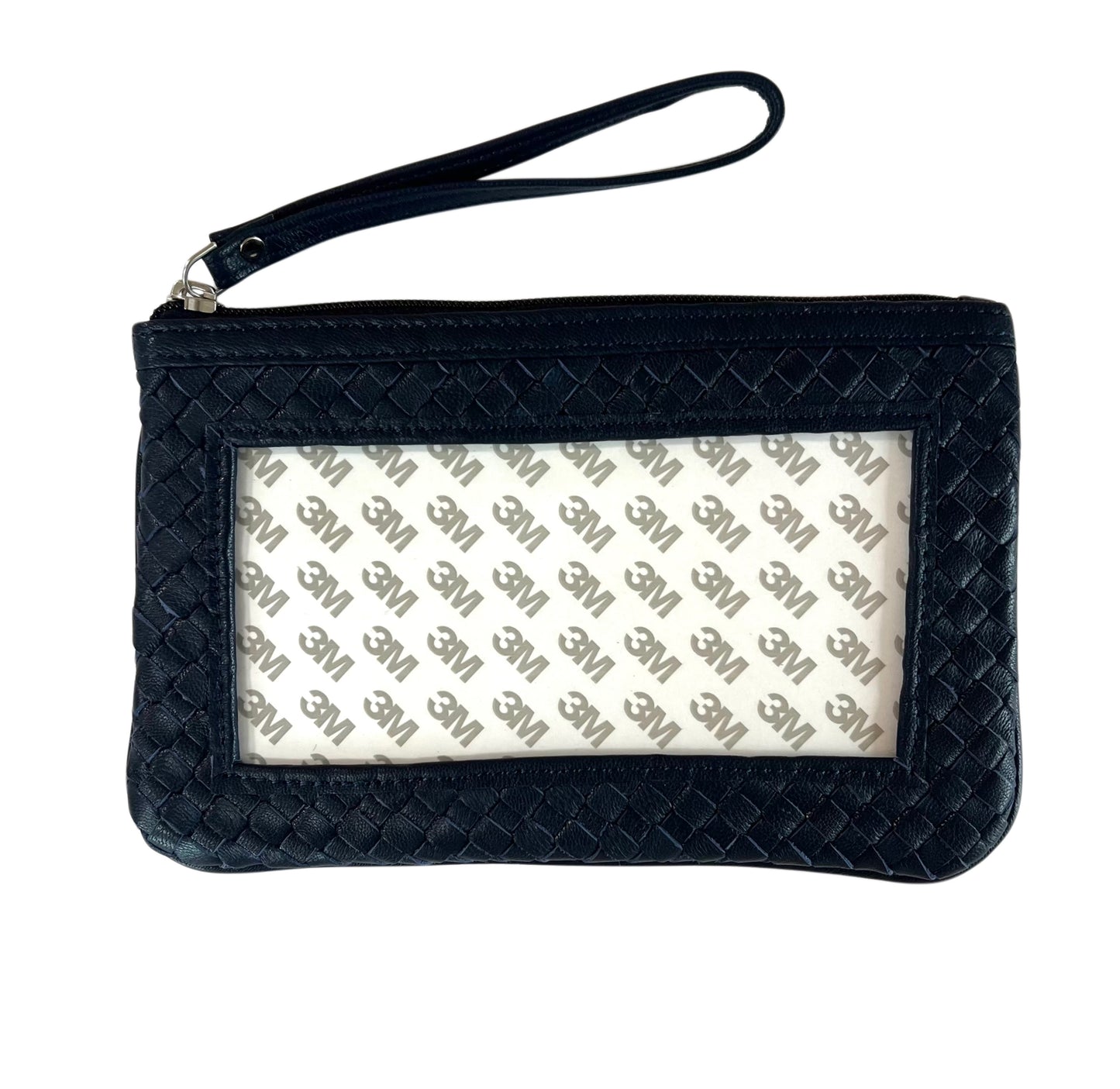 Leather Woven Clutch