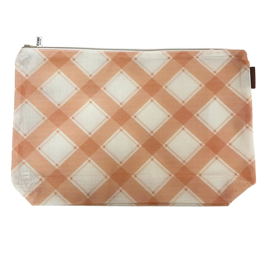 Pumpkin Plaid Large Project Bag