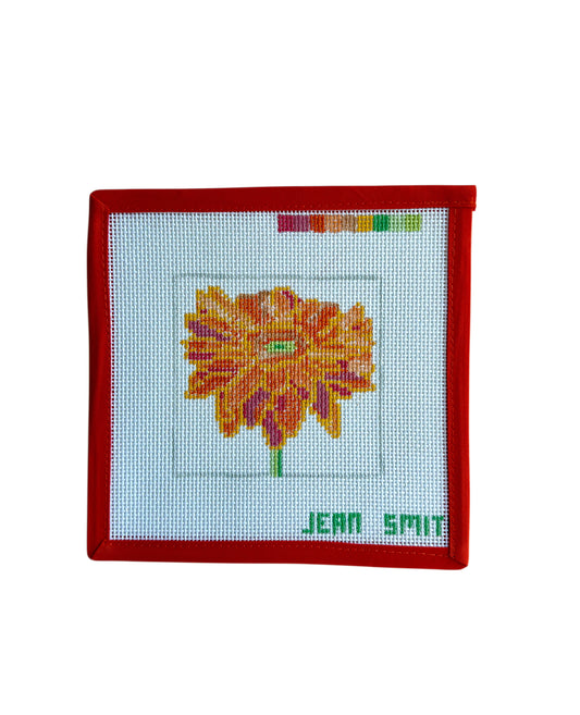 Orange Daisy Coaster