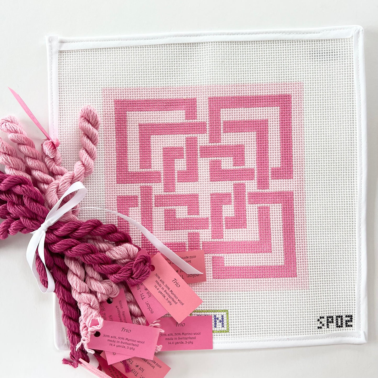 Shell Pink Squares Kit - 10 Mesh