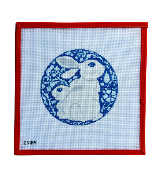 Blue and White Bunnies