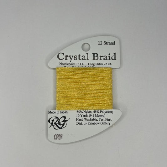 Crystal Braid - CR07 Yellow Pearl