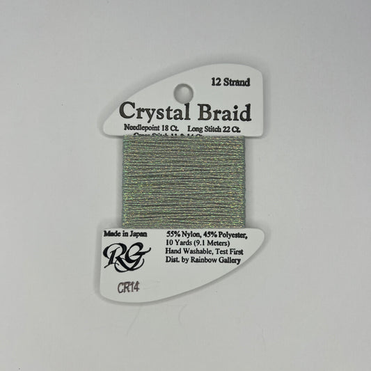 Crystal Braid - CR14 Silver Pearl