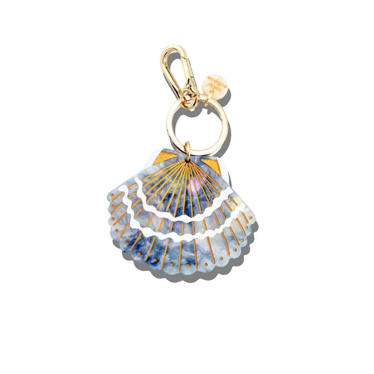 Seashell Bag Charm - Baby Blue