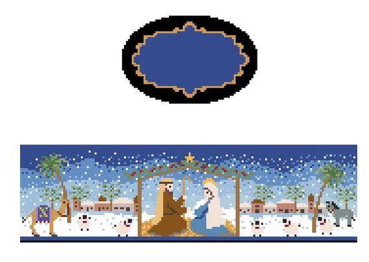 FS-O-15 Nativity Scene Hinged Box
