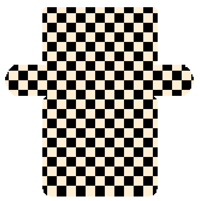 FS-Clutch-9 Beige Black Check
