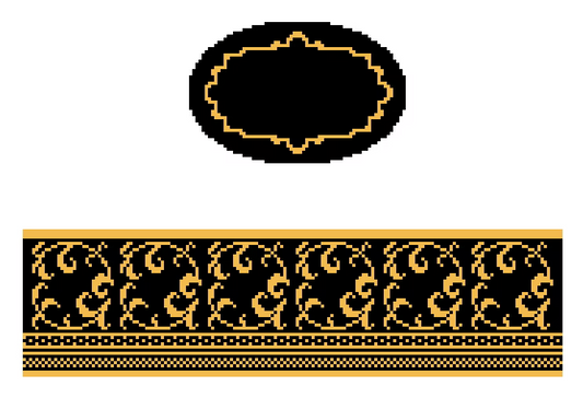 FS-O-18C Black & Gold Hinged Box