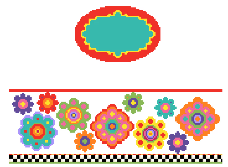 FS-O-43A Hippi Flowers Hinged Box