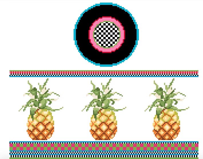 FS-R-42 Pineapples Hinged Box