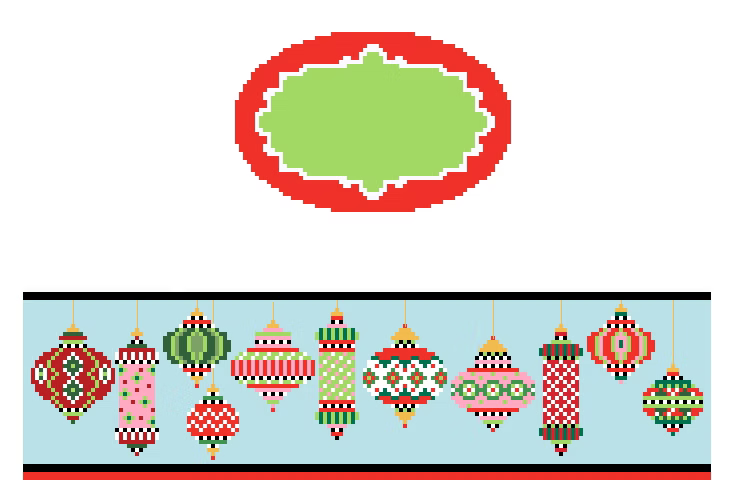 FS-O-37 Christmas Ornaments Hinged Box