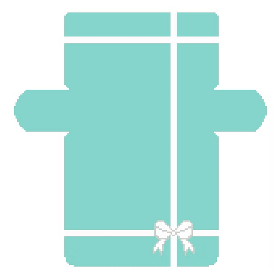FS-Clutch-14 Teal with Bow