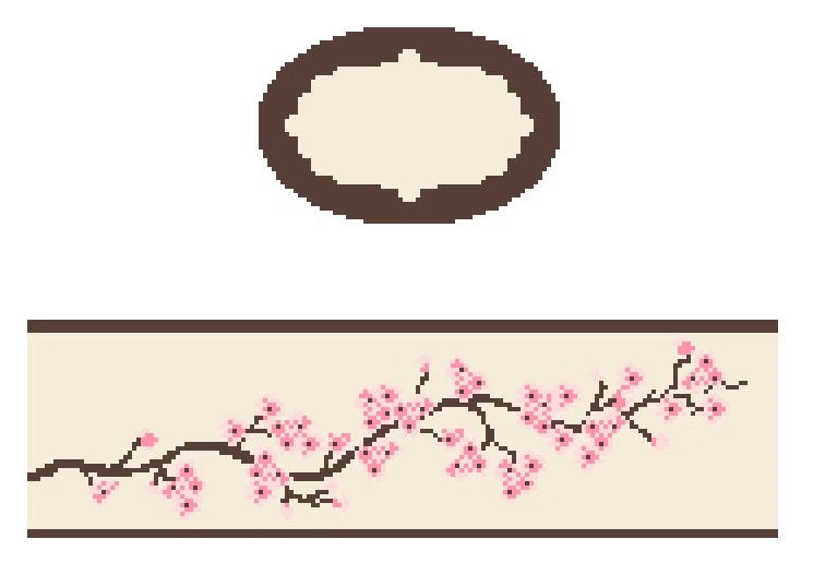 FS-O-23 Cherry Blossoms Hinged Box