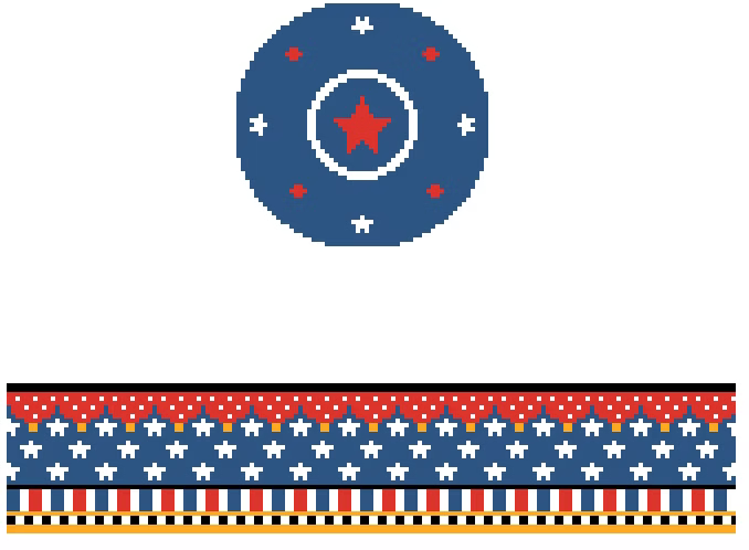 FS-R-6 4th of July Hinged Box