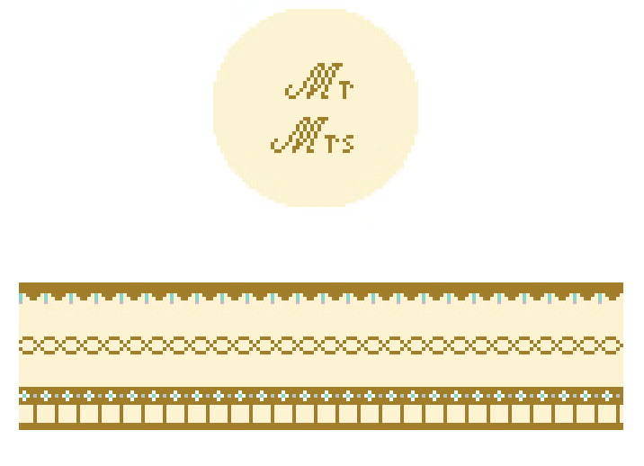 FS-R-36 Mr & Mrs Gold Hinged Box